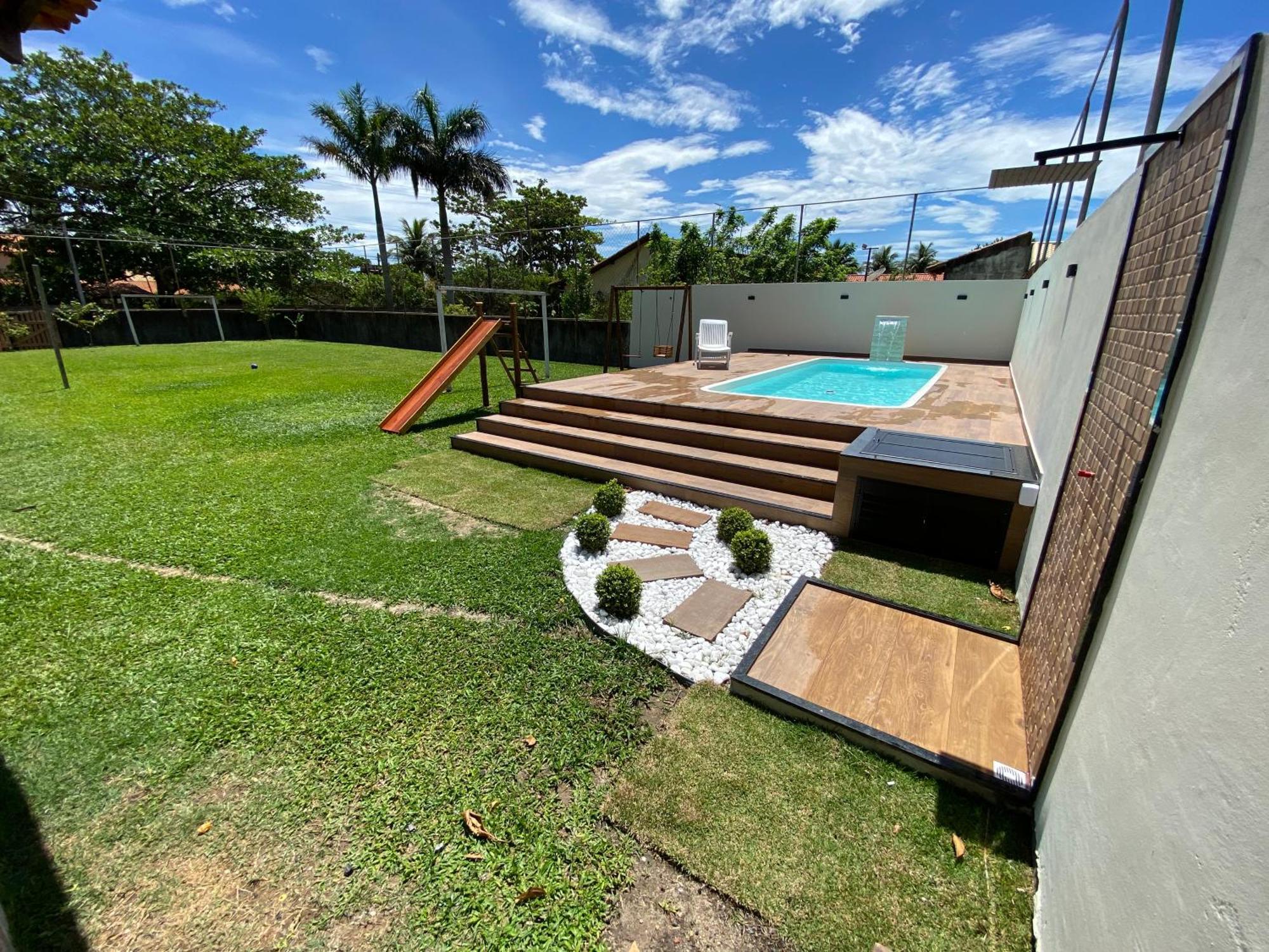 Casa Bem Espacosa Com Piscina, Campo De Futebol E Area Gourmet A Um Quarteirao Da Lagoa De Praia Seca Araruama Eksteriør billede
